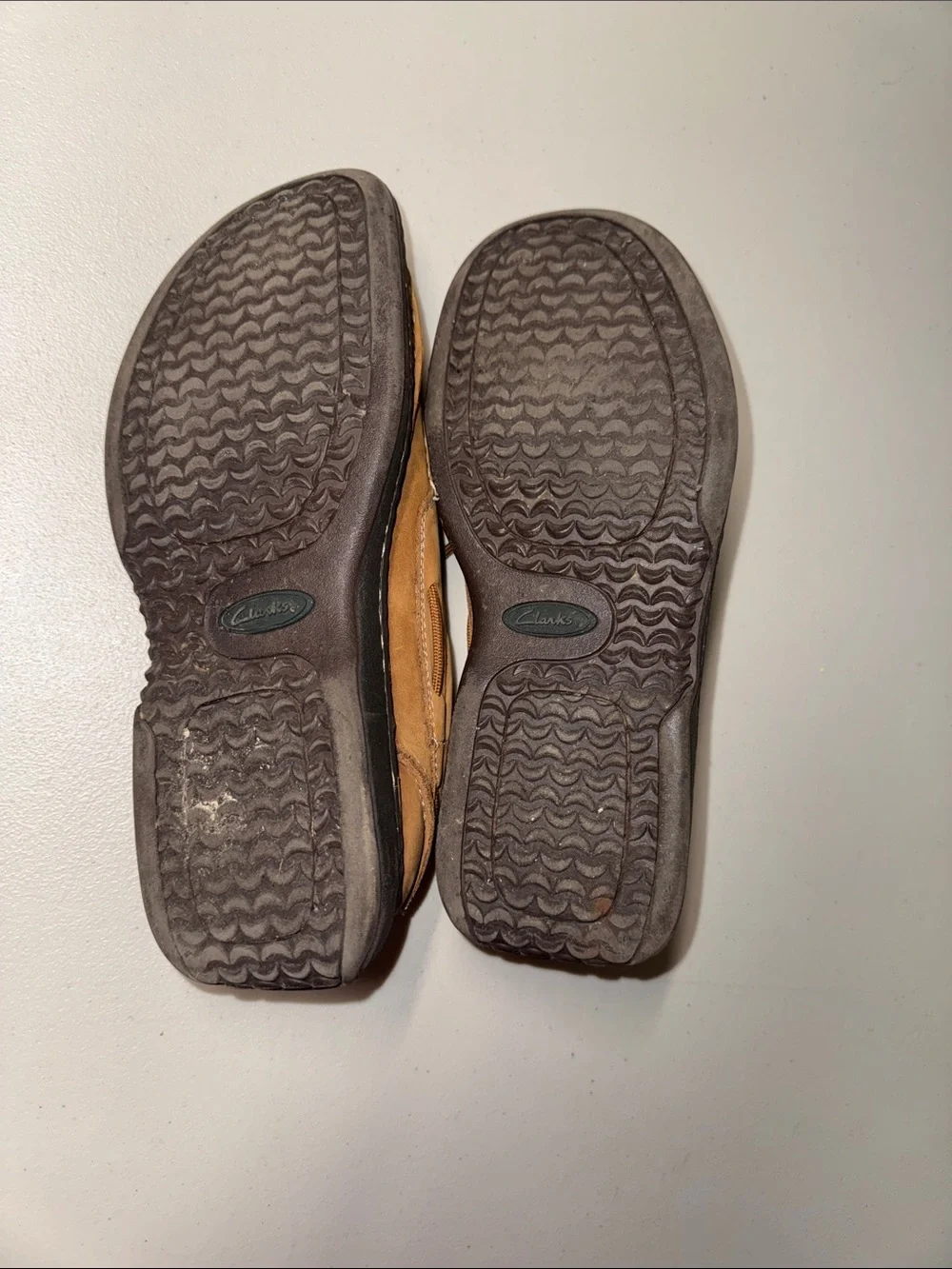 Clarks Men’s Tan/Brown Leather Boat Shoes